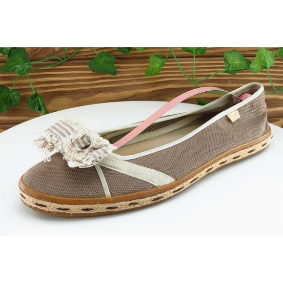 Sperry Top-Sider Women Sz 9 M Brown Espadrilles Fabric Shoes - Picture 1 of 7